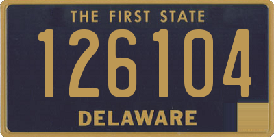 DE license plate 126104