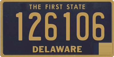 DE license plate 126106