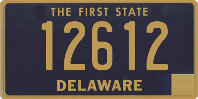 DE license plate 12612