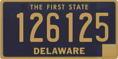 DE license plate 126125