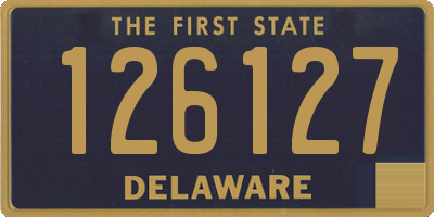 DE license plate 126127