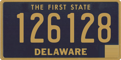 DE license plate 126128