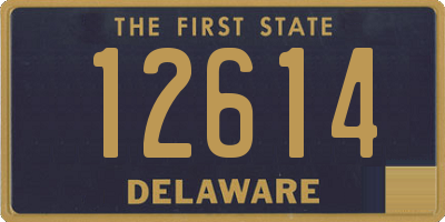 DE license plate 12614