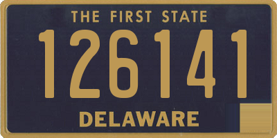 DE license plate 126141