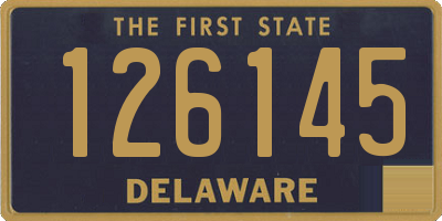 DE license plate 126145