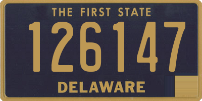 DE license plate 126147