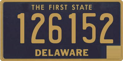 DE license plate 126152