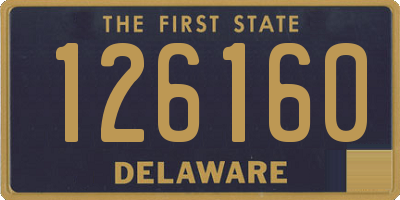 DE license plate 126160