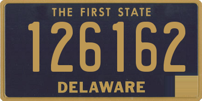 DE license plate 126162