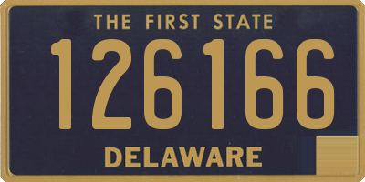 DE license plate 126166