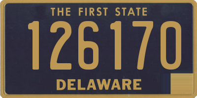 DE license plate 126170