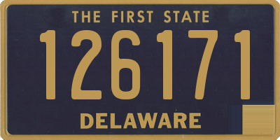 DE license plate 126171