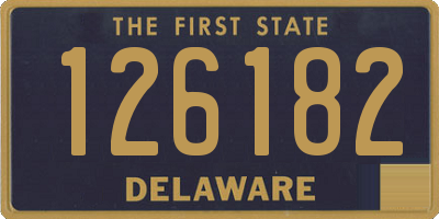 DE license plate 126182