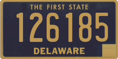 DE license plate 126185