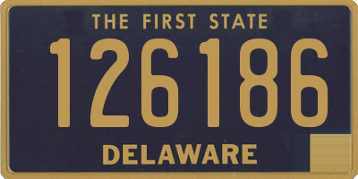 DE license plate 126186