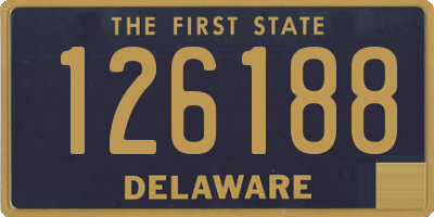 DE license plate 126188