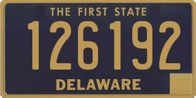 DE license plate 126192