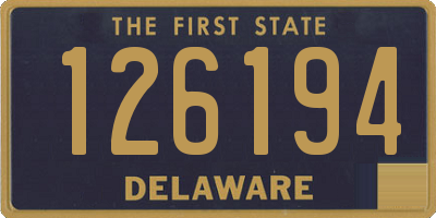 DE license plate 126194