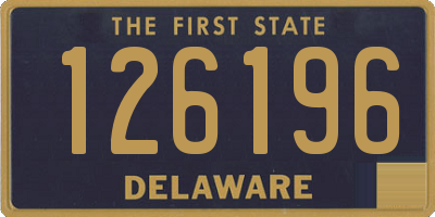 DE license plate 126196