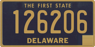 DE license plate 126206