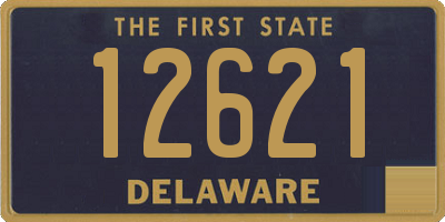 DE license plate 12621