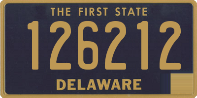 DE license plate 126212