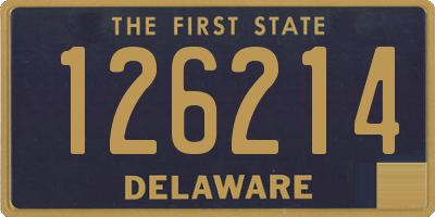 DE license plate 126214