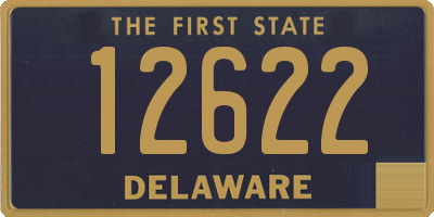 DE license plate 12622