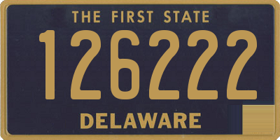 DE license plate 126222