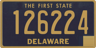 DE license plate 126224