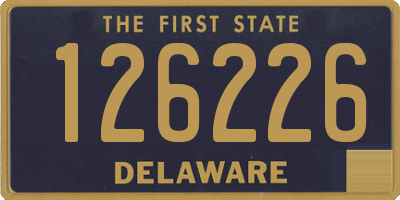 DE license plate 126226