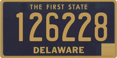 DE license plate 126228