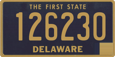 DE license plate 126230