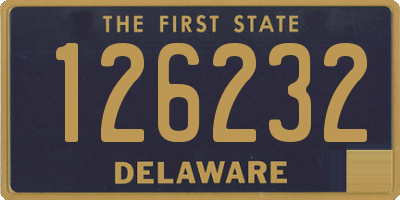 DE license plate 126232