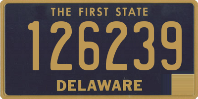 DE license plate 126239