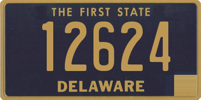 DE license plate 12624