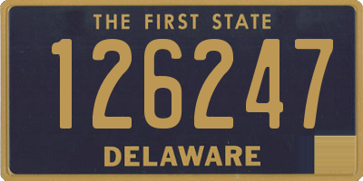 DE license plate 126247