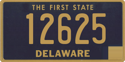 DE license plate 12625