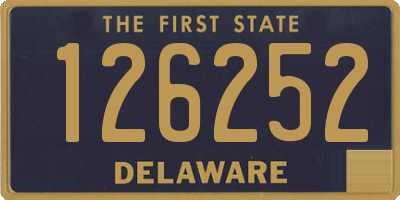 DE license plate 126252