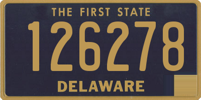 DE license plate 126278