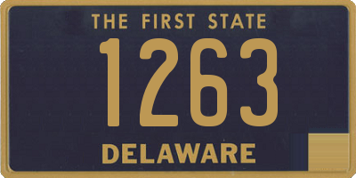 DE license plate 1263