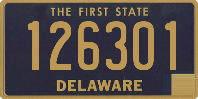 DE license plate 126301