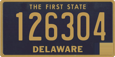 DE license plate 126304