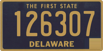 DE license plate 126307