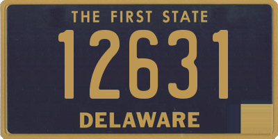 DE license plate 12631