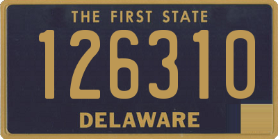 DE license plate 126310