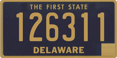 DE license plate 126311