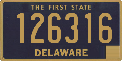 DE license plate 126316