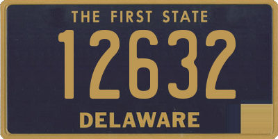 DE license plate 12632