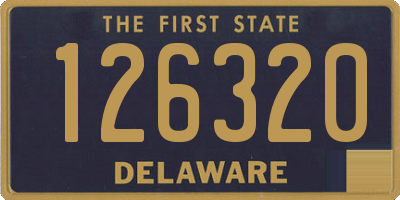 DE license plate 126320